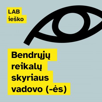 Lietuvos audiosensorinė biblioteka skelbia konkursą Bendrųjų reikalų skyriaus vadovo (-ės)...