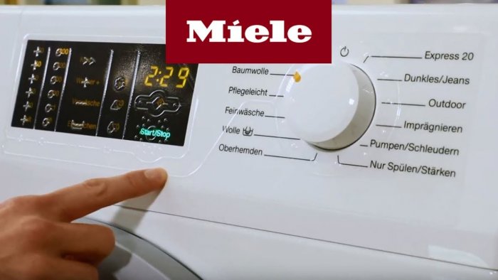 Neregiams pritaikyta skalbimo mašina