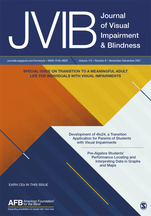 „Journal of Visual Impairment and Blindness“ 2021 m. šeštojo numerio apžvalga