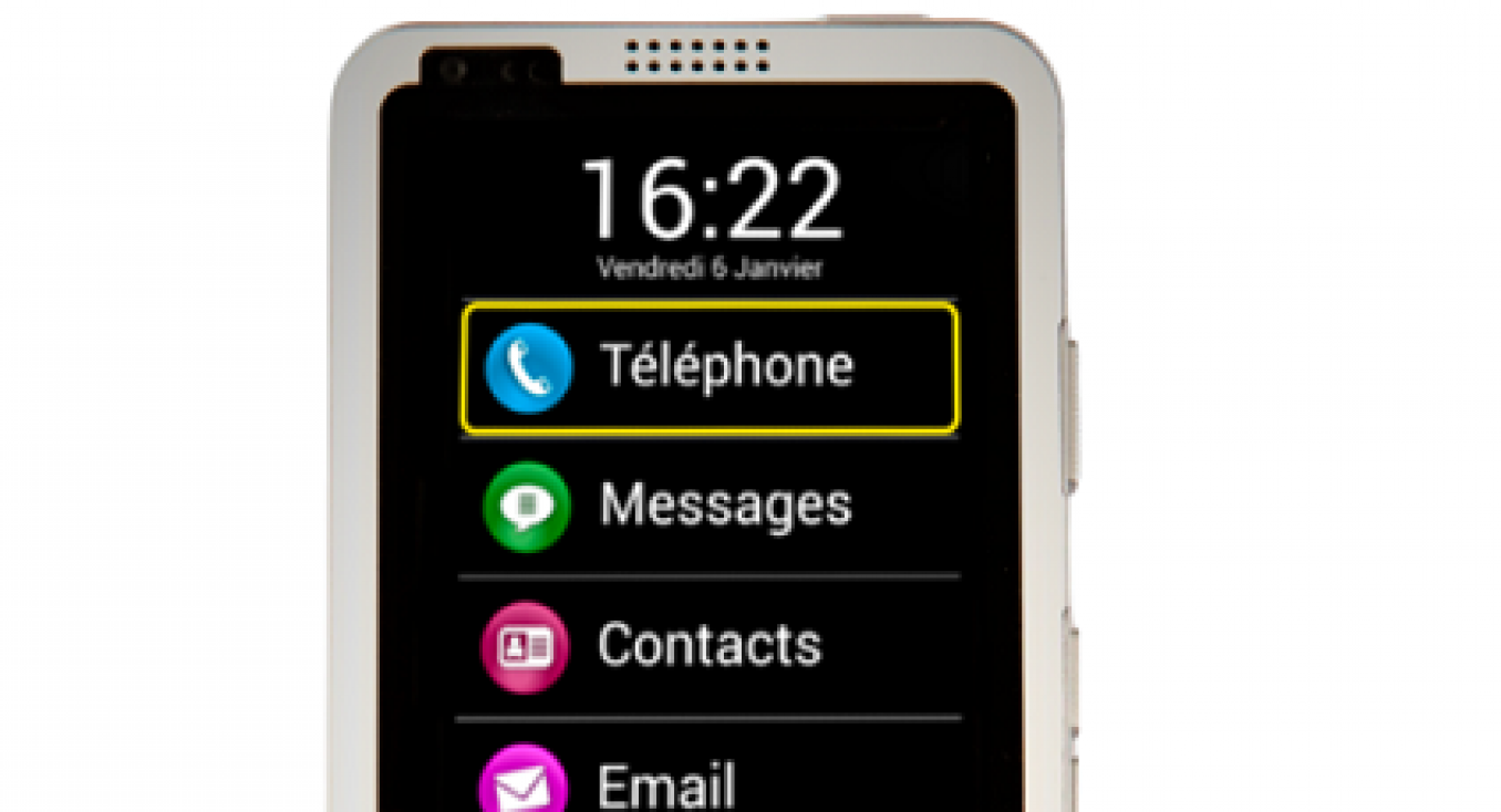 Išmanusis telefonas „Kapsys SmartVision 3 INITIUM“ su operacine sistema „Android“ ir gerai apčiuopiama klaviatūra 