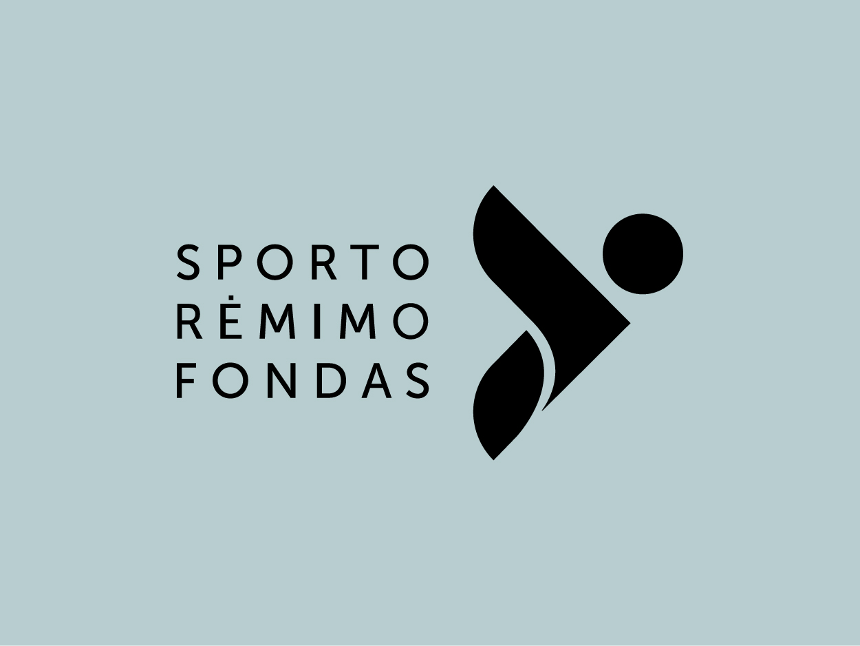 Sporto rėmimo fondo logotipas.